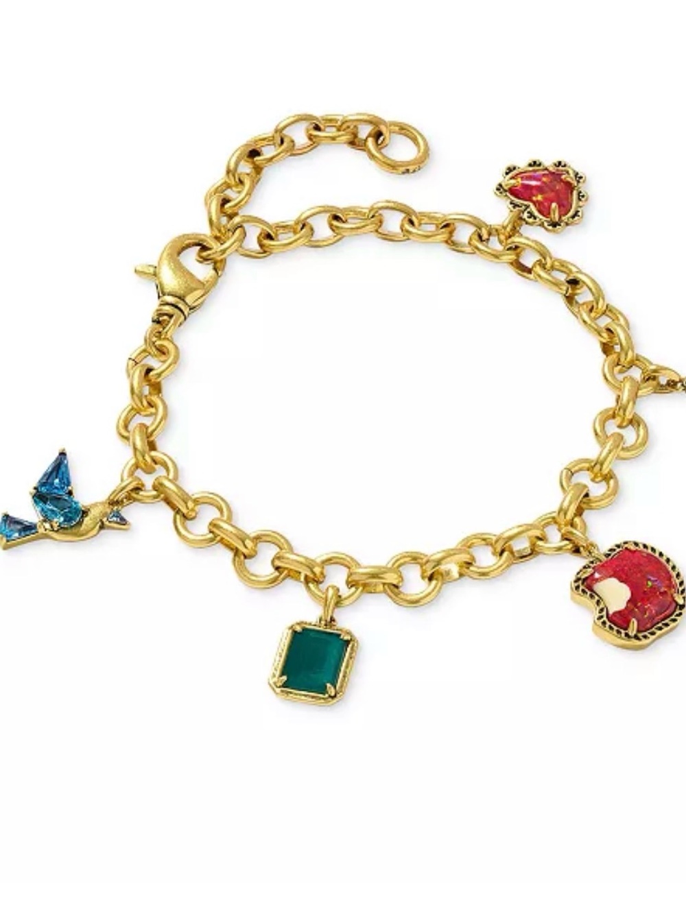 Kendra Scott Disney Snow White limited edition Gold Charm Bracelet NWT RARE